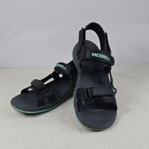 Merrell Ladies Black and Teal Sandals